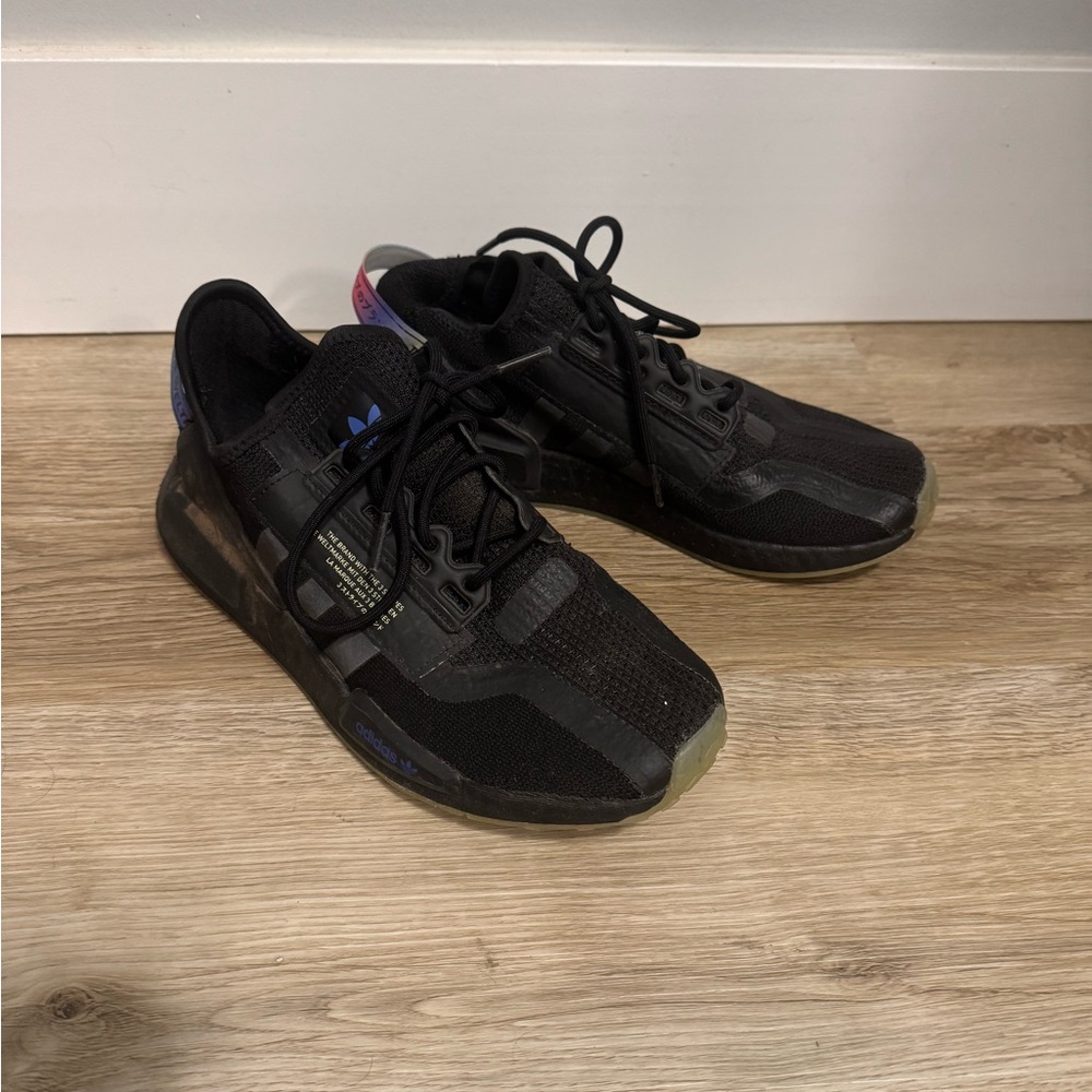 Adidas NMD Kids Black and Purple Sneakers